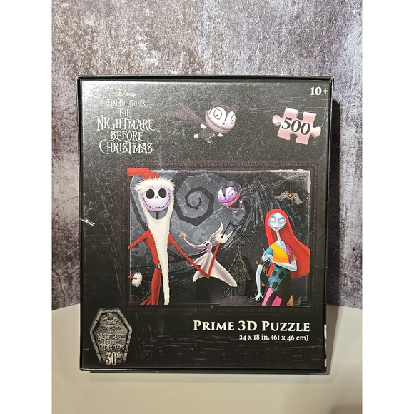 Prime 3D Puzzle The Nightmare Before Christmas 500 Pcs 24x18 Ages 10+ New (161) - Picture 2 of 3